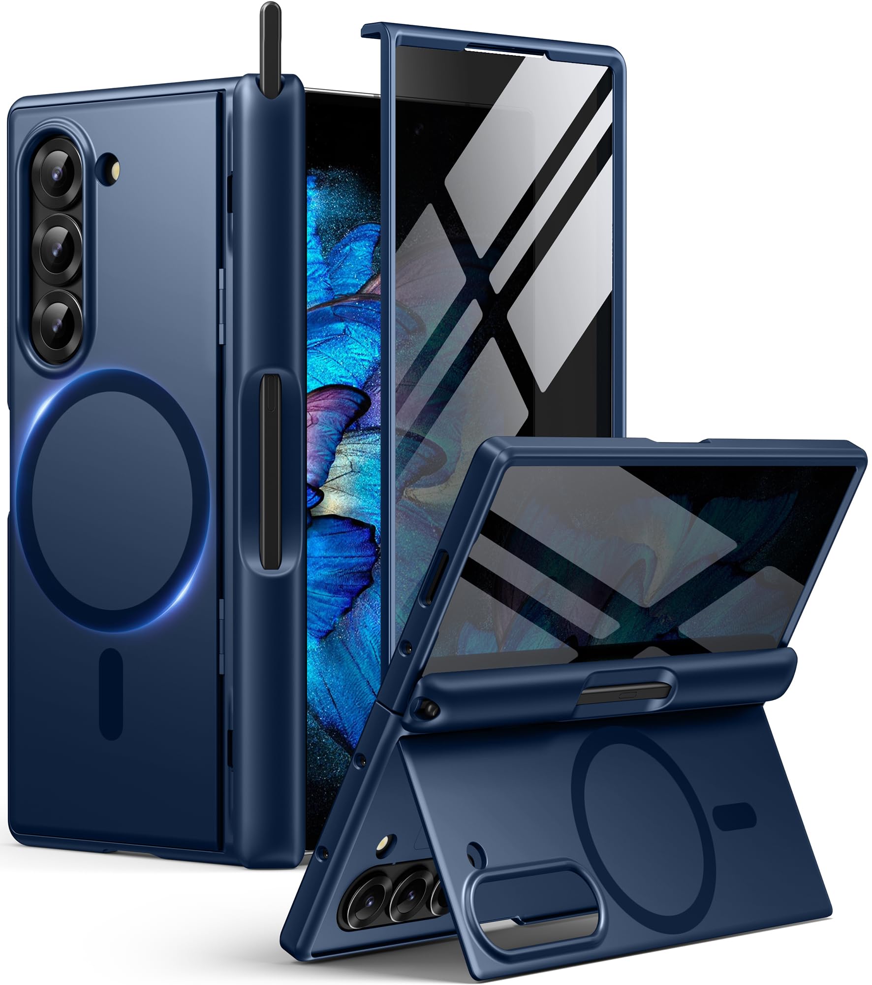 Amazon.com: BERFY for Z Fold 6 Case with Privacy Screen Protector